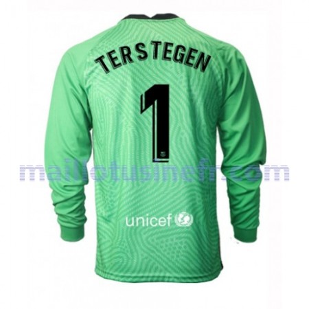 Maillot de Foot FC Barcelone Ter Stegen 1 Gardien 2020-21 Manches Longues V001